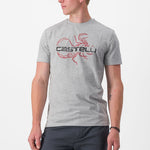T-Shirt Castelli Finale - Gris