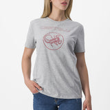 T-Shirt donna Castelli Pedalare - Grigio - A