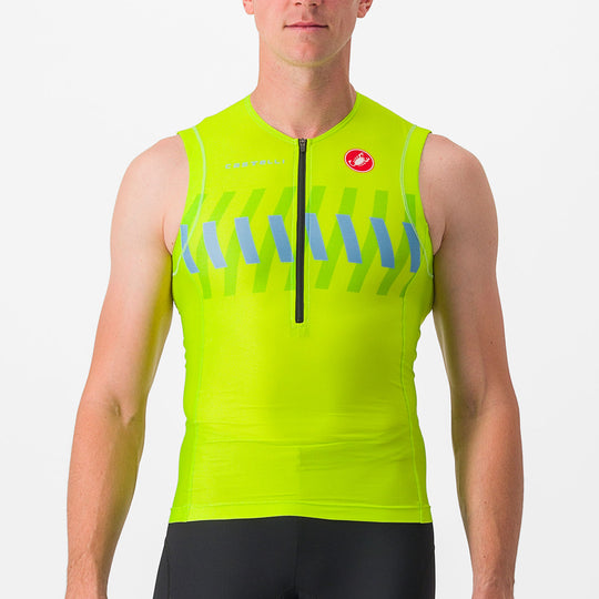 Maillots Castelli Free Tri 2 Top - Vert