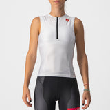 Top Castelli donna Free 2 Tri Singlet - Bianco - B