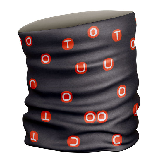 Dotout Flag neck warmer - Grey orange