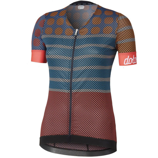 Maillot mujer Dotout Dots - Azul claro fucsia