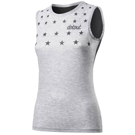 T-shirt sans manches femme Dotout Stars Muscle - Noir