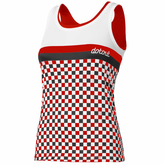 Top mujer Dotout Square - Rojo