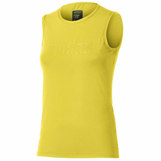 T-shirt sin mangas mujer Dotout Lux Muscle - Amarillo