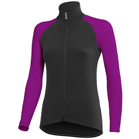 Maglia maniche lunghe donna Dotout Mirage - Nero fucsia - I
