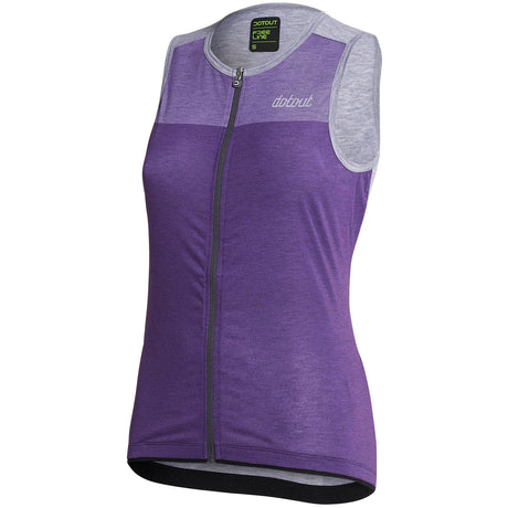 Maglia donna senza maniche Dotout Glory - Viola grigio - F