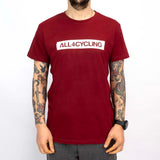 T-Shirt All4cycling - Bordeaux - P