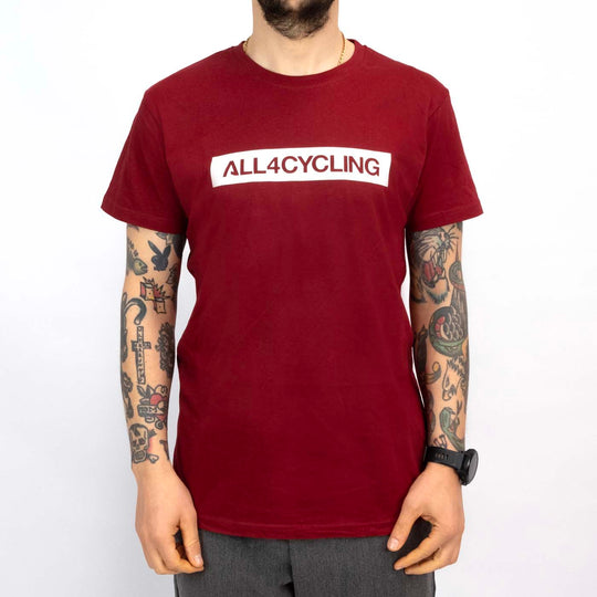 All4cycling t-Shirt - Bordeaux