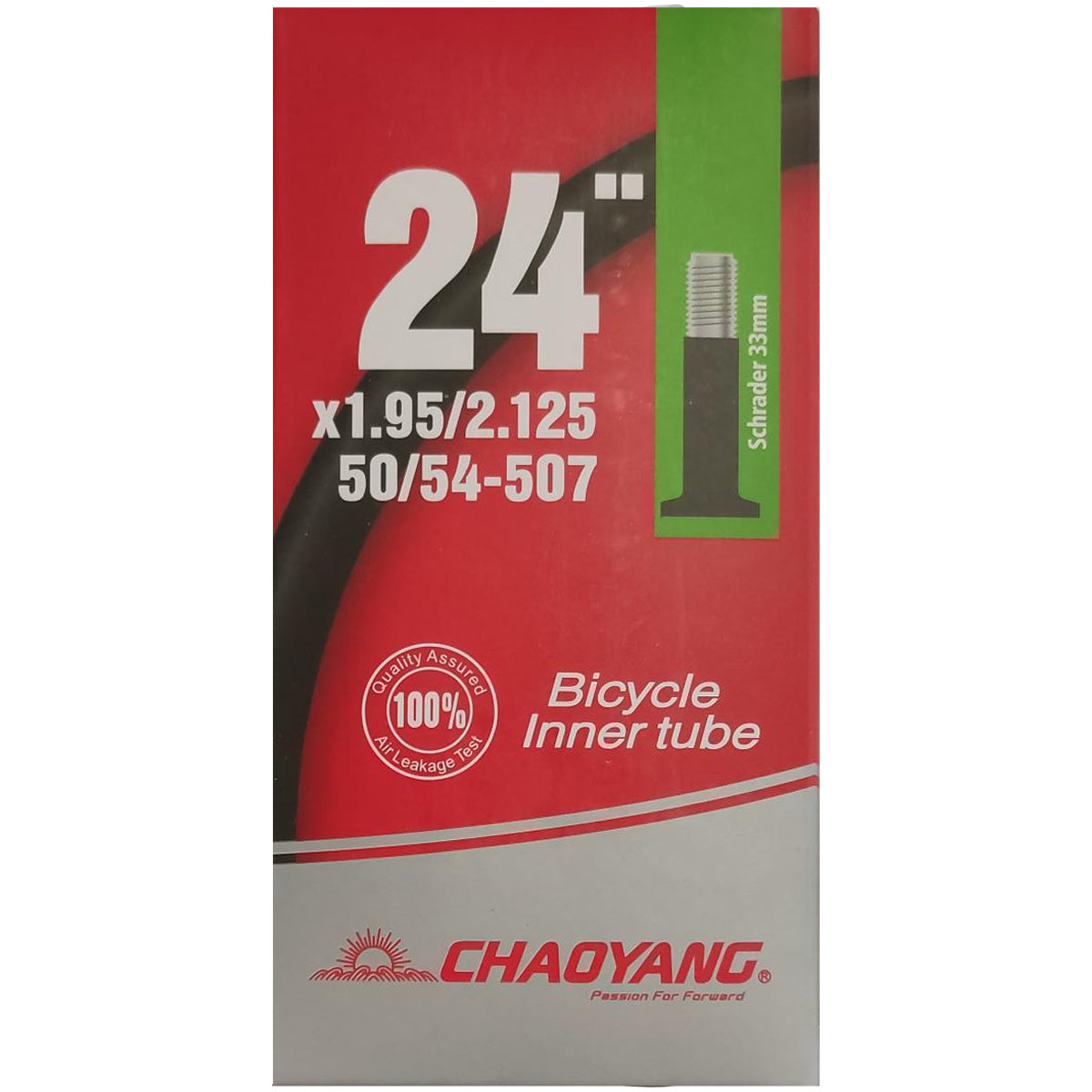 Cámara de aire Chaoyang 24x1.95/2.125 - Schrader 33 mm