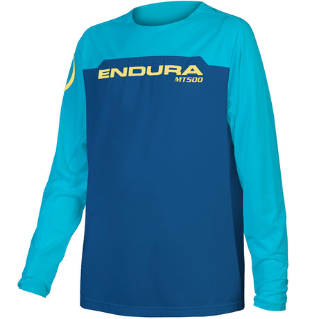 Maglia maniche lunghe bambino Endura MT500 Burner - Blu - B