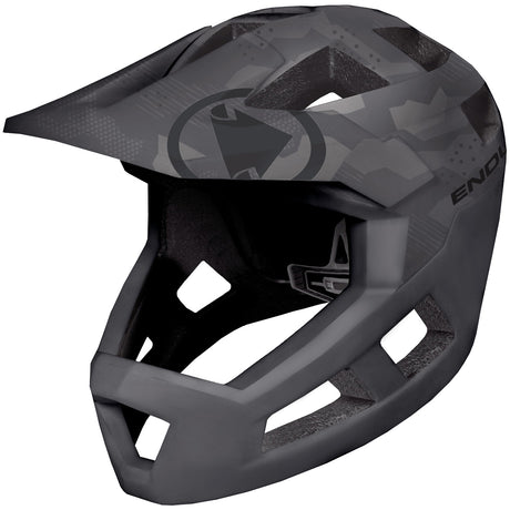 Casco bambino Endura Singletrack Full Face - Grigio camo - O