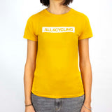 T-Shirt donna All4cycling - Giallo - Q
