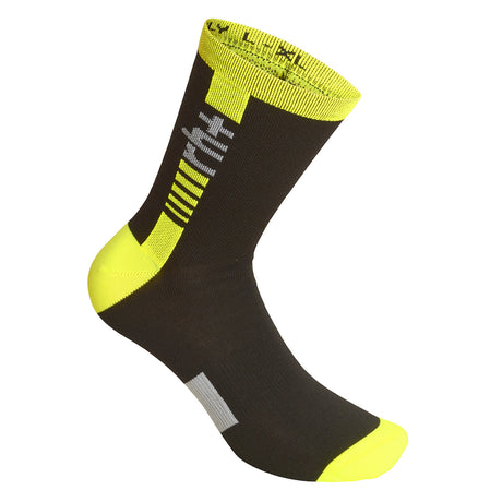 Calze Rh+ Logo Merino 15 - Nero giallo - Q