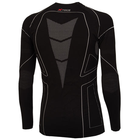 Maglia intima maniche lunghe Xtech antivento XT257 - Nero