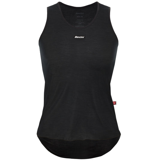 Santini Dry women sleeveless base layer - Black