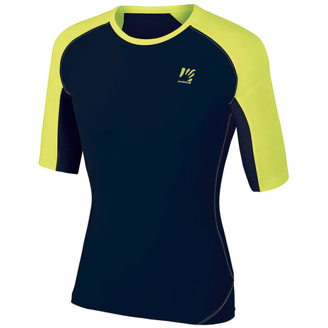 Maglia running Karpos Lavaredo - Nero Giallo