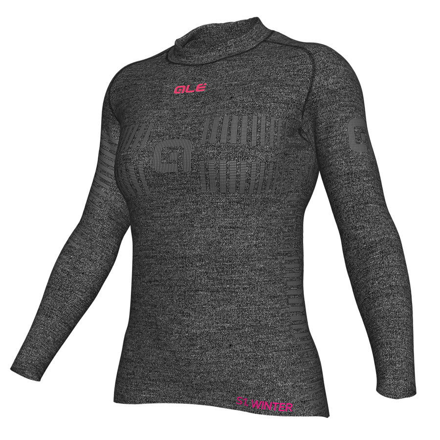 Maglia intima M/L Donna Ale Seamless Wool - Grigio