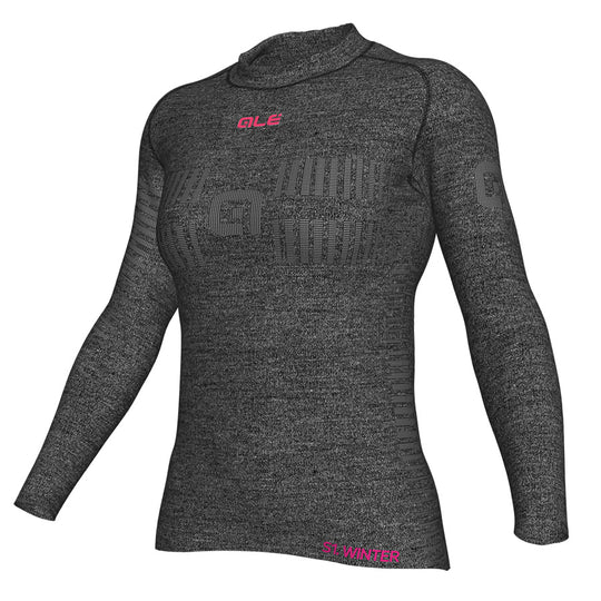 Ale Seamless Wool Woman base layer L/S - Grey