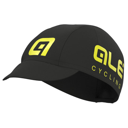 Ale Cotton cycling cap - Black yellow