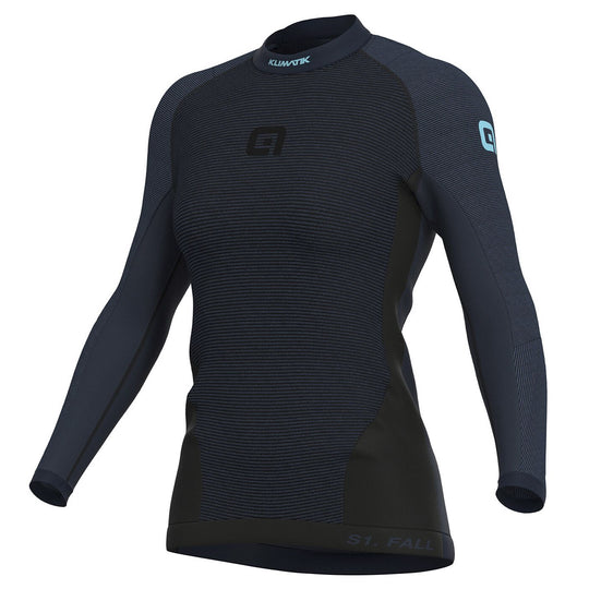 Ale Klima frau sport-unterhemd langarm - Blau