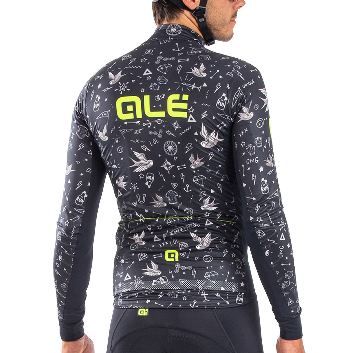 Maglia maniche lunghe Ale PRR Versilia - Nero