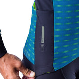 Maglia maniche lunghe Ale PRR Green Road - Blu giallo