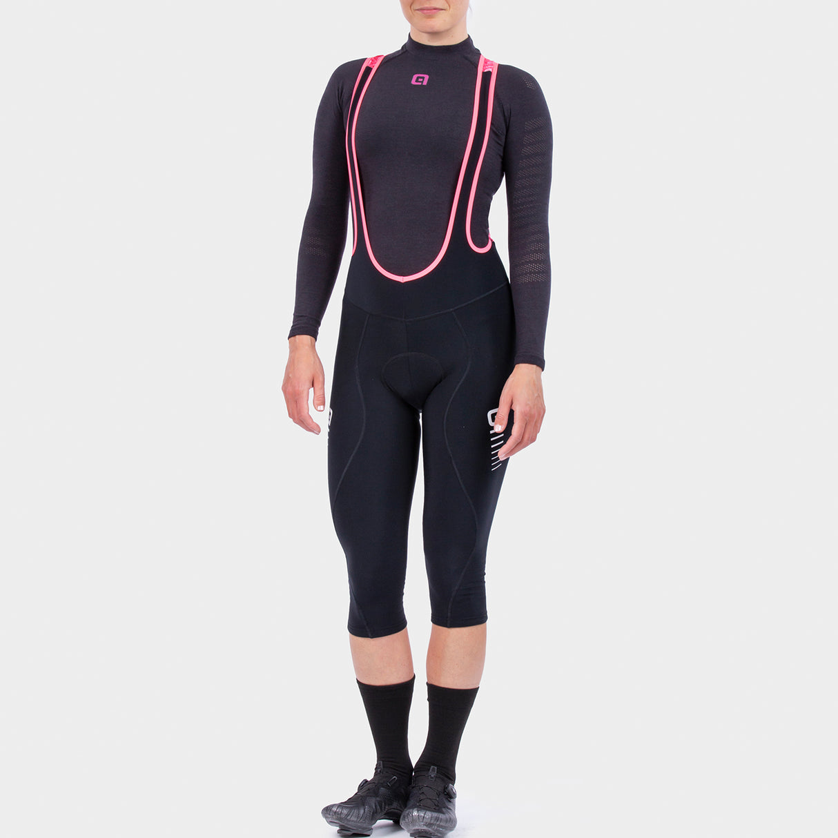 Bermuda Donna Ale Solid Essential - Nero bianco - C