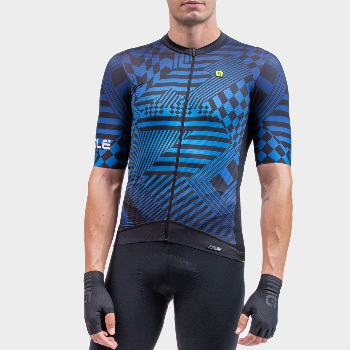 Ale PRS Checker jersey Blue All4cycling