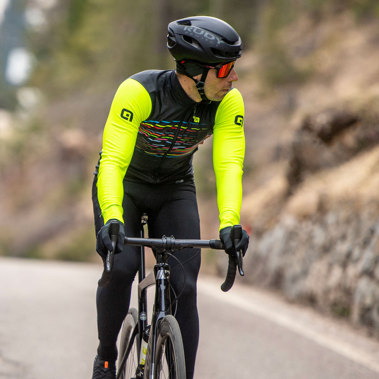 Maglia maniche lunghe Ale PR-S Logo - Nero - C