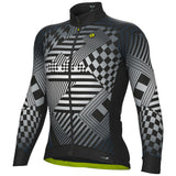 Maglia maniche lunghe Ale PR-S Checker - Grigio - H