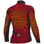 Ale PR-S Checker long sleeve jersey - Red