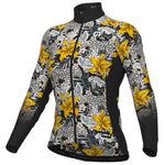Ale PRR Hibiscus long sleeve woman jersey - Yellow