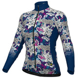 Maglia maniche lunghe donna Ale PRR Hibiscus - Blu - D