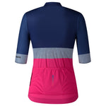 Shimano Yuri women jersey - Blue pink