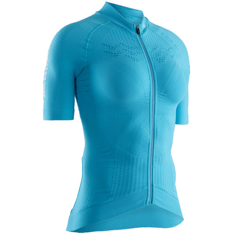 Maglia donna X-Bionic Effektor 4.0 Bike Zip - Azzurro