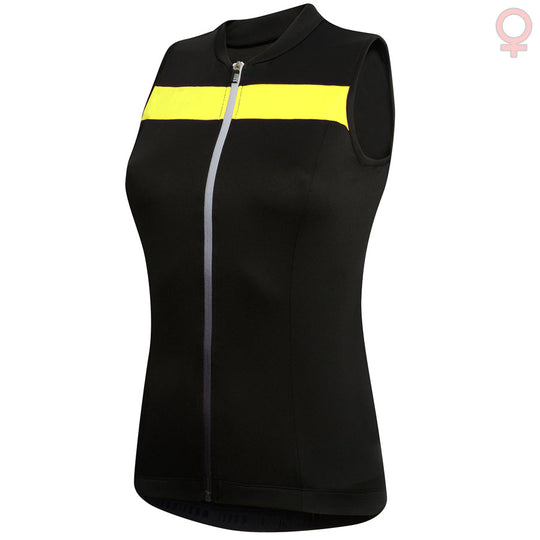 Jersey S/L Woman Zerorh Spirit - Black Yellow Fluo
