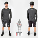 Endura SingleTrack long sleeves jersey - Black