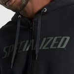 Sudadera Specialized Legacy Wordmark Zip-Up Hoodie - Negro