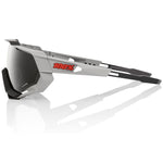 100% Speedtrap Glasses - Soft Tact Stone Grey Smoke