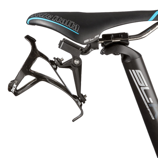 Fixation porte-bidon en selle Tacx Carbon - Noir