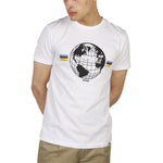 T-shirt Santini Antwrp World - Bianco