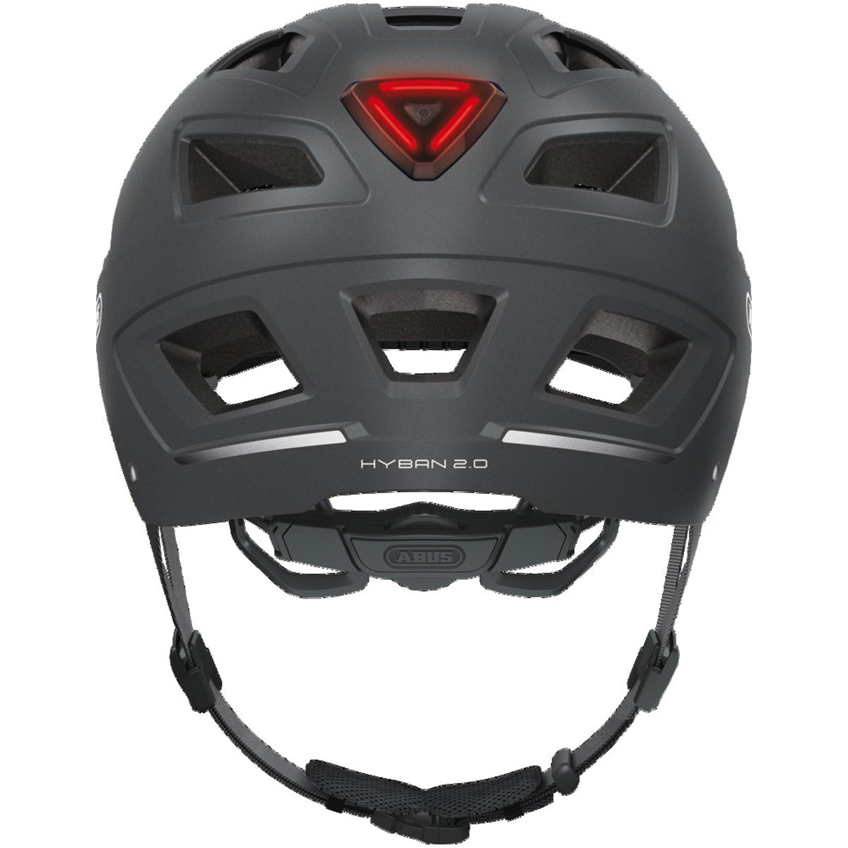 fahrradhelm abus hyban 2.0 radhelm gezQ2 bright LED rear light. Farbe:GREY INK ABUS HYBAN 2.0 ACE