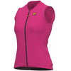 Ale Solid Color Block women sleeveless jersey - Pink fluo