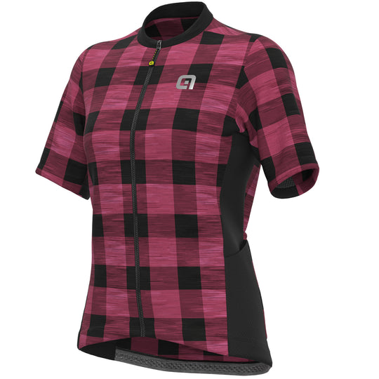 Maillot femme Ale Off Road Scottish - Rose