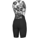 Salopette donna Ale R-EV1 Velocity Integrato - Nero grigio - F