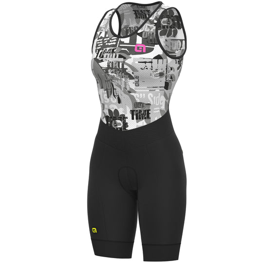 Cuissard femme Ale R-EV1 Velocity Integrato - Noir gris