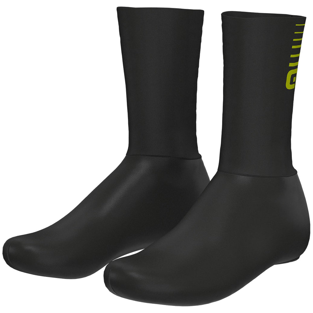 Alé Cycling Whizzy Lot de 2 surchaussures d'hiver, Noir/jaune fluo, L Alé Cycling Whizzy Lot de 2 surchaussures d'hiver, Noir/jaune fluo, L