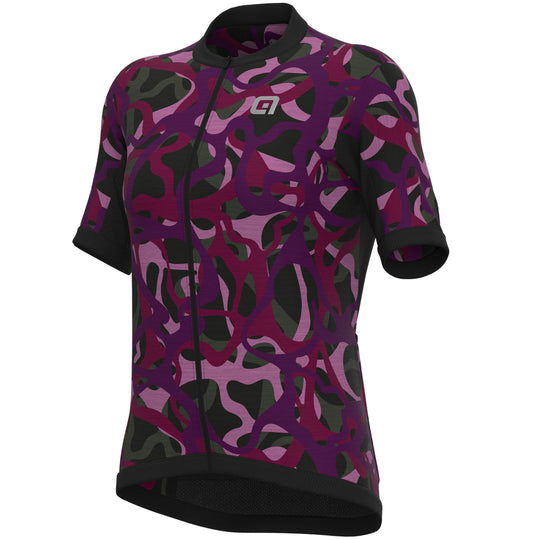 Maglia donna Ale Off Road Woodland - Viola
