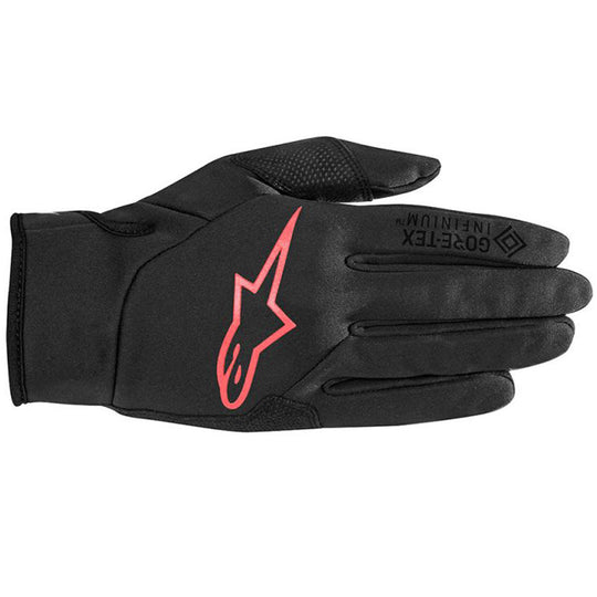 Guantes Alpinestars Cascade Gore Windstopper - Negro rojo